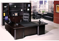 苏州办公家具图片:实木大班桌 DB-12
