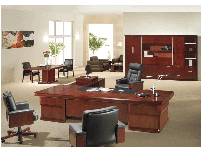 苏州办公家具图片:实木大班桌 DB-13
